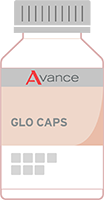 GLO Caps graphic illustration